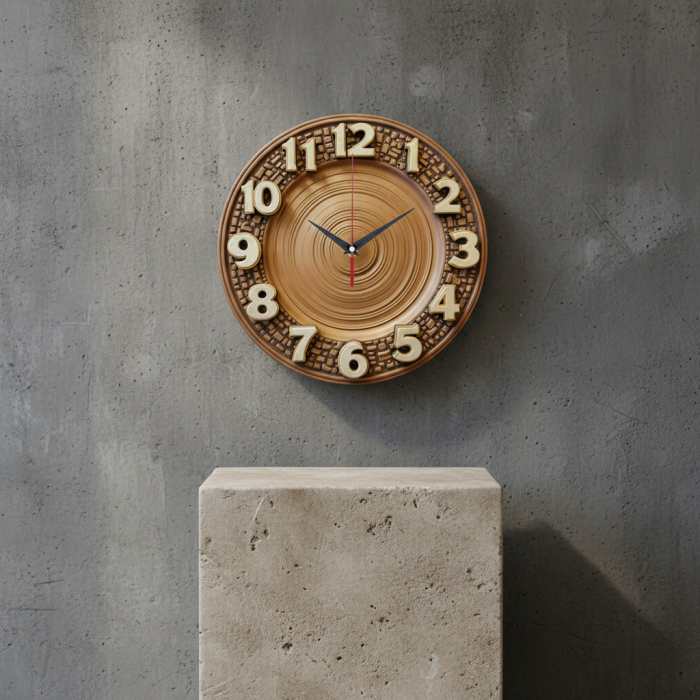 Настенные часы Глиняная тарелка c-221