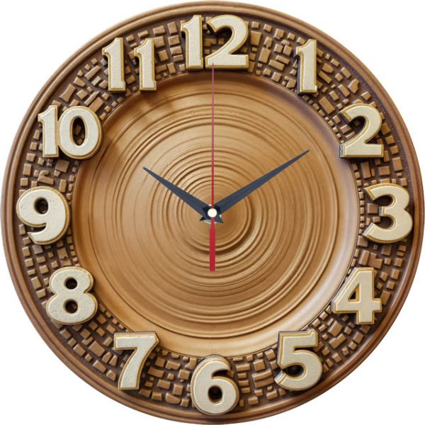 Настенные часы Глиняная тарелка c-221