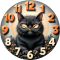 Настенные часы Злой кот c-225