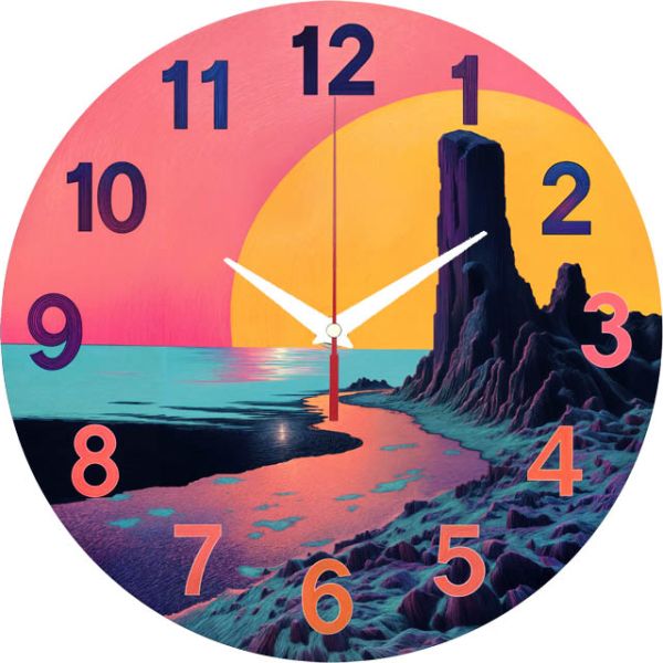 Настенные часы Сюрреалистический закат c-229