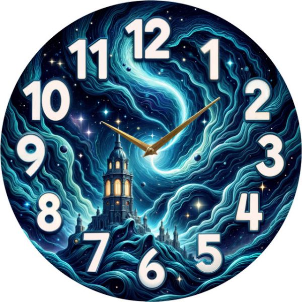 Настенные часы Башня во вселенной c-233