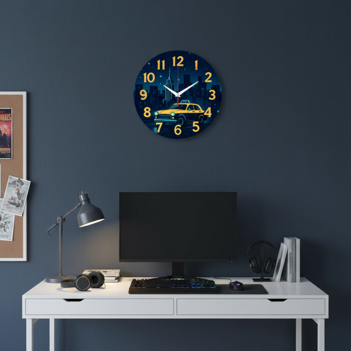 Настенные часы Ночное такси c-234
