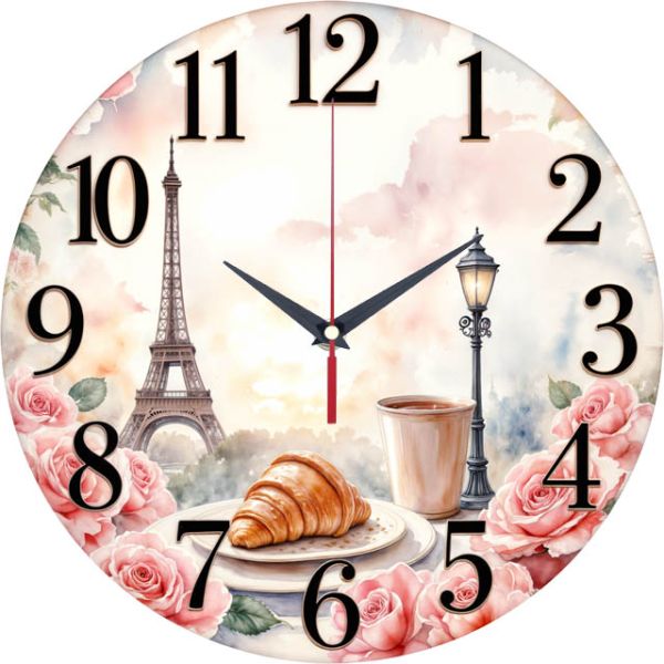 Настенные часы Утро с круассаном c-239