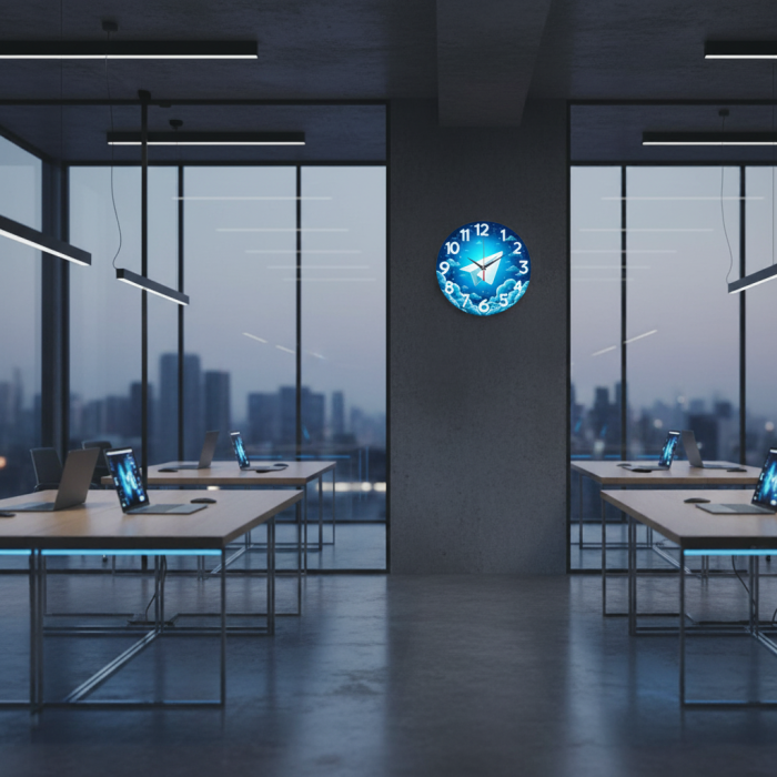 Настенные часы Телеграм c-251