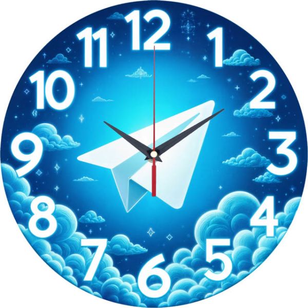 Настенные часы Телеграм c-251