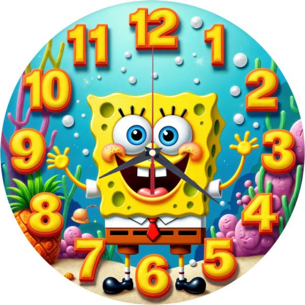 Настенные часы Губка-Боб c-260