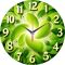 Настенные часы Зеленая спираль c-266