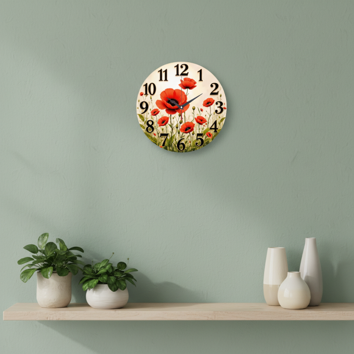 Настенные часы Маки c-267