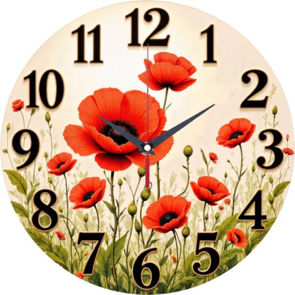 Настенные часы Маки c-267