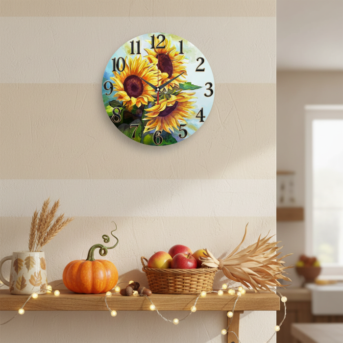 Настенные часы Солнечный букет c-270