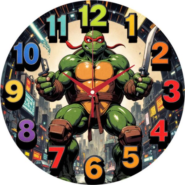 Настенные часы Черепашка-ниндзя c-276