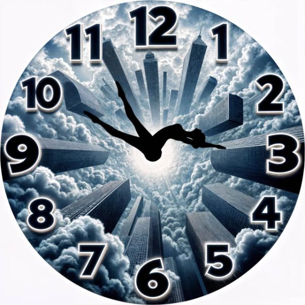 Настенные часы Падение с высоты c-279