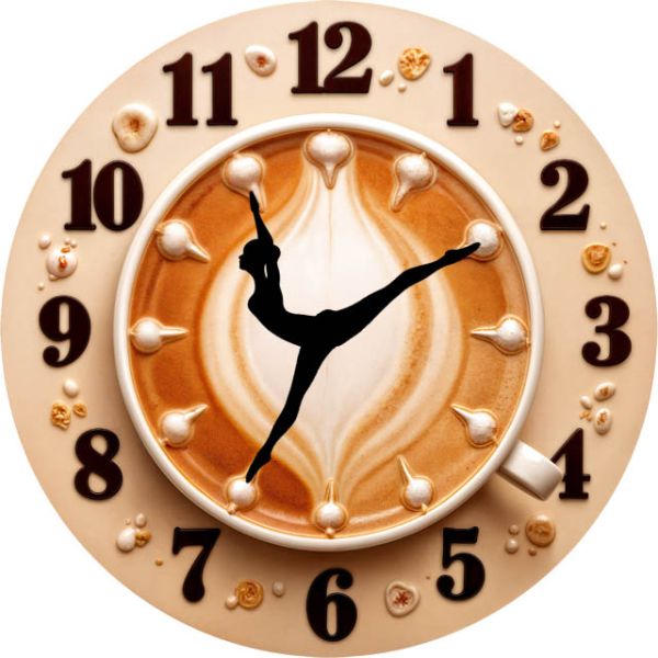 Настенные часы Балерина в капучино c-283
