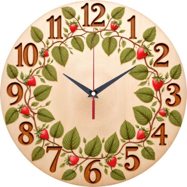 Настенные часы Земляника c-284