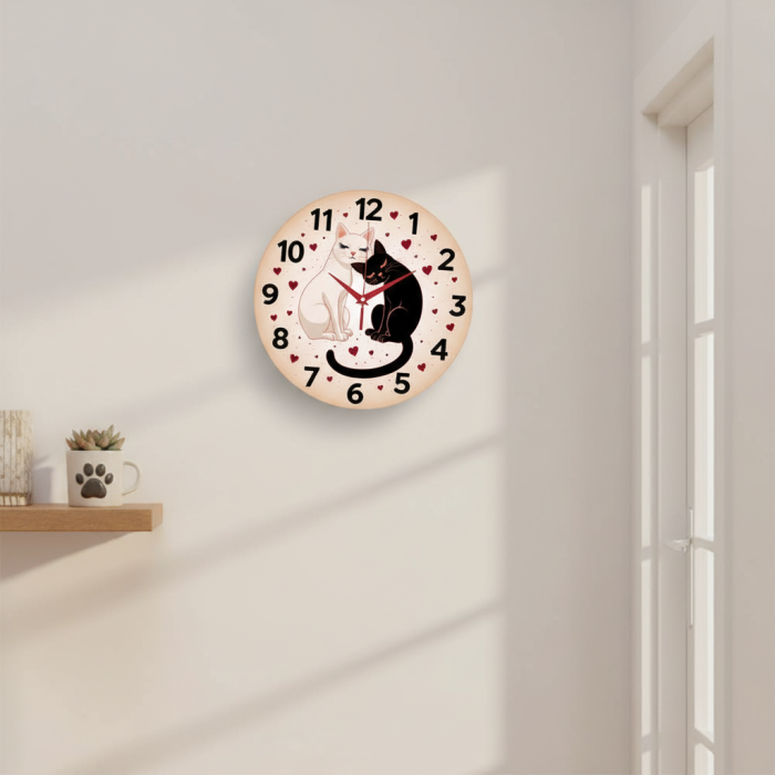 Настенные часы Кошачья гармония c-287