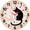 Настенные часы Кошачья гармония c-287