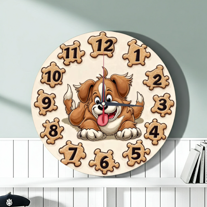 Настенные часы Весёлый щенок c-291
