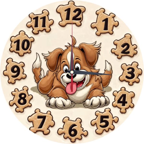 Настенные часы Весёлый щенок c-291