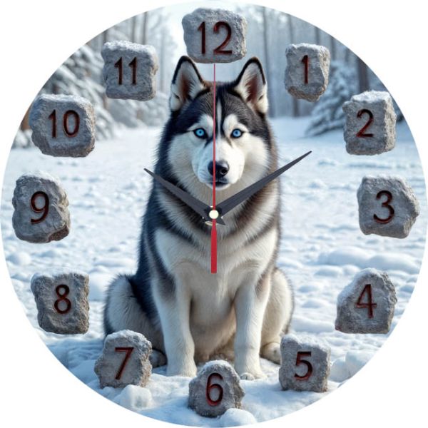 Настенные часы Хаски c-293