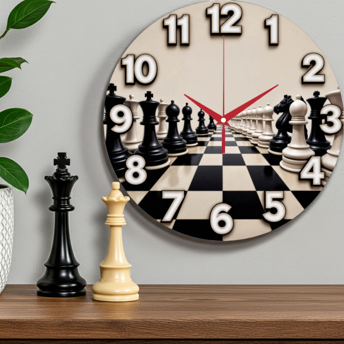 Настенные часы Шахматы c-297