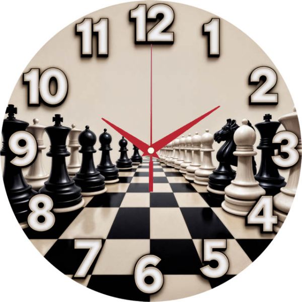 Настенные часы Шахматы c-297