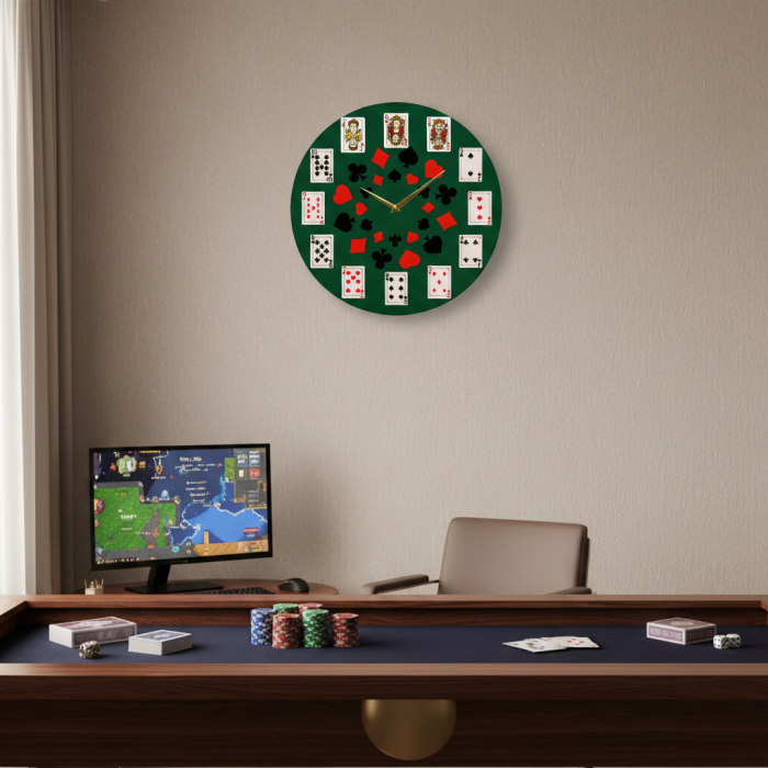 Настенные часы Игральные карты c-299