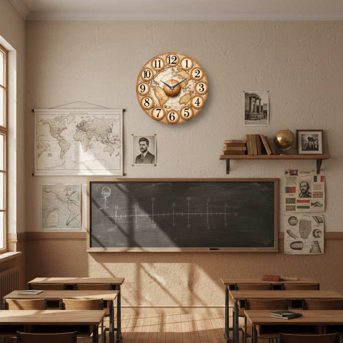 Настенные часы Старинная карта c-301