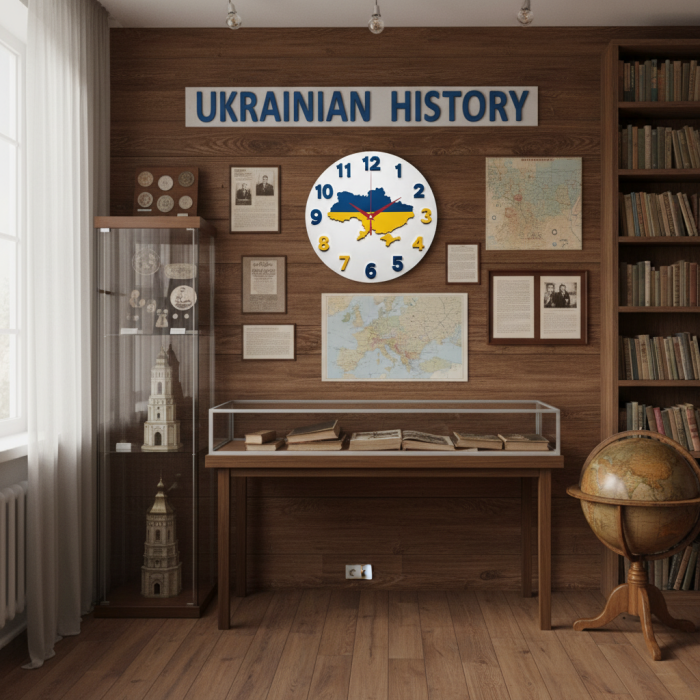 Настенные часы Карта Украины c-302