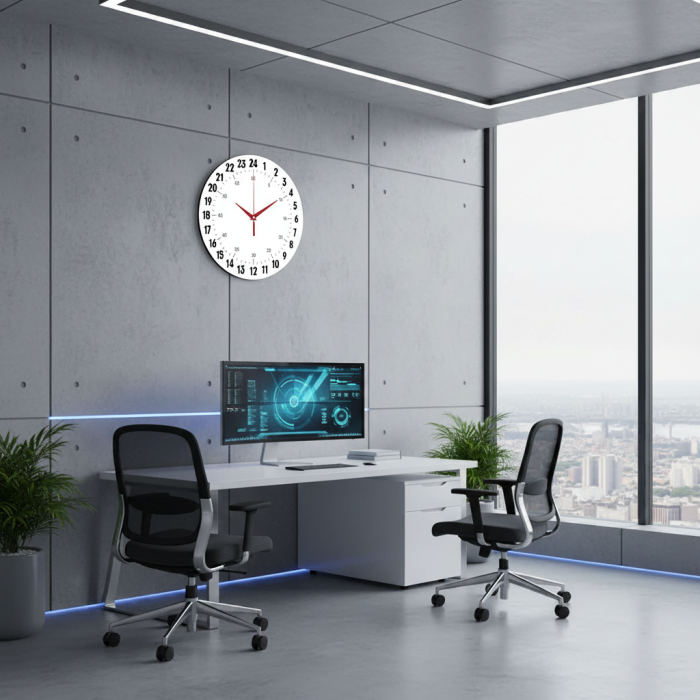 Настенные часы 24 часа c-310