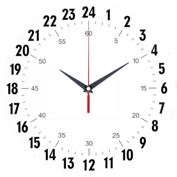 Настенные часы 24 часа c-310