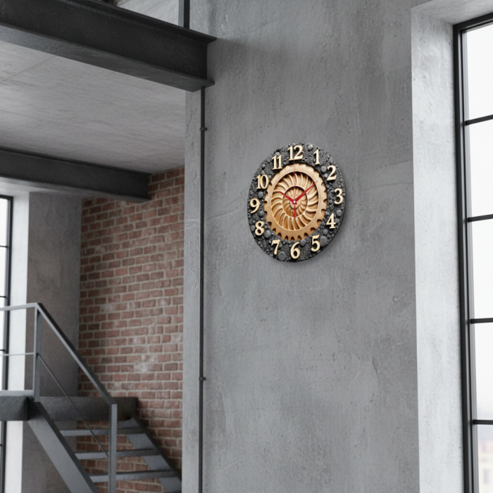 Настенные часы Лунный аммонит c-314