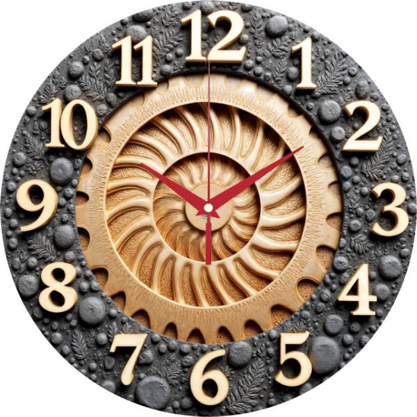 Настенные часы Лунный аммонит c-314