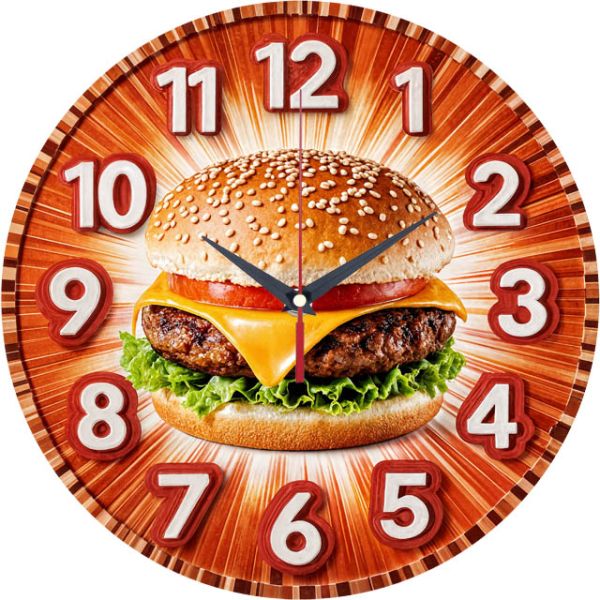 Настенные часы Чизбургер c-318