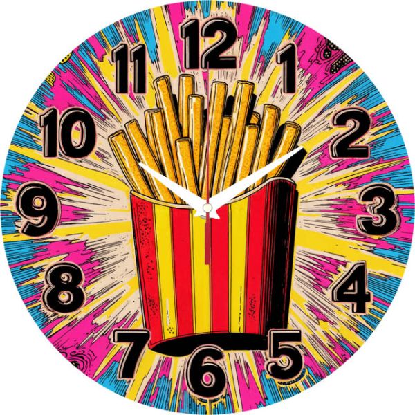 Настенные часы Картофель фри c-320