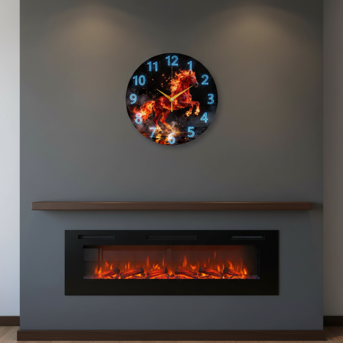 Настенные часы, 2026 год животного Огненный Конь