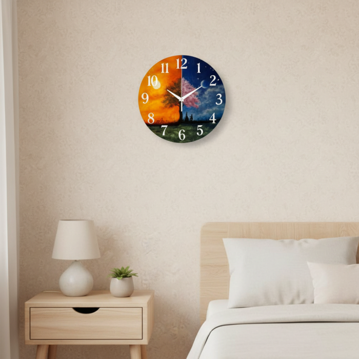 Настенные часы День-ночь c-330