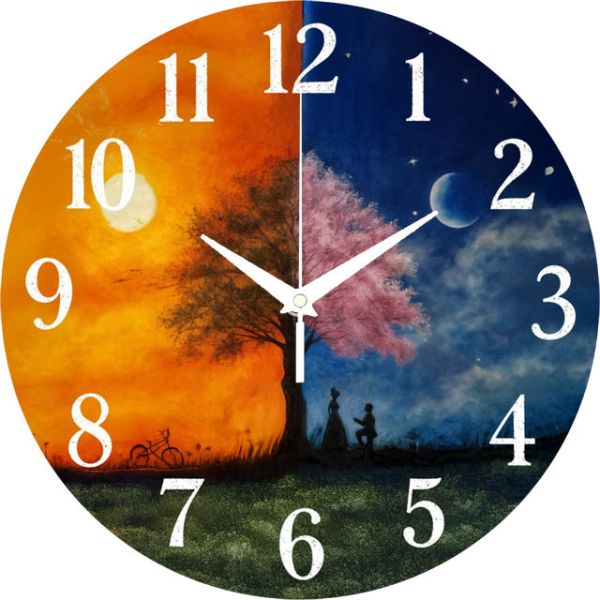 Настенные часы День-ночь c-330