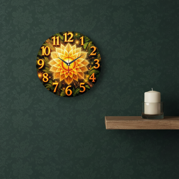 Настенные часы Цветок Папоротника c-332