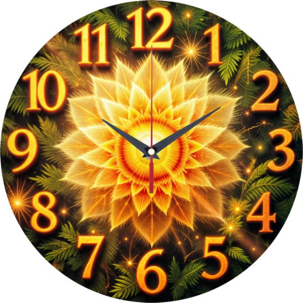 Настенные часы Цветок Папоротника c-332