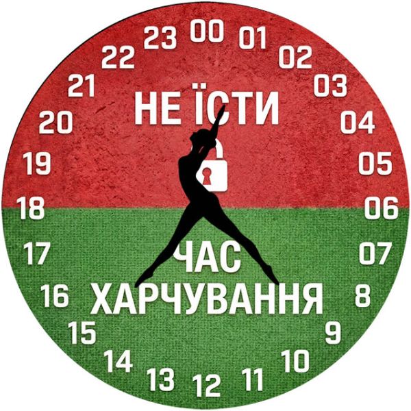 Настенные часы Интервальное голодание c-339