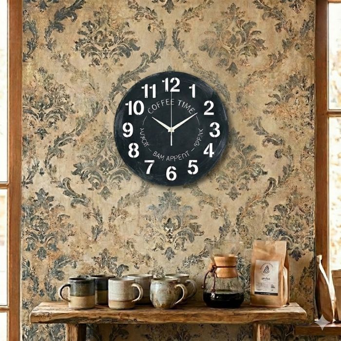 Настенные часы Меловой рисунок c-340