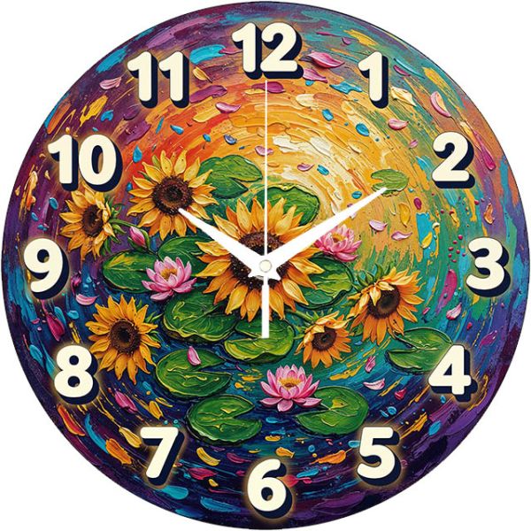 Настенные часы Импасто живопись c-356