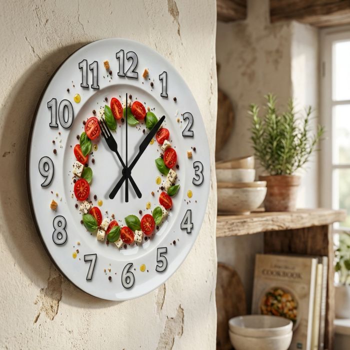 Настенные часы Салат Капрезе c-359