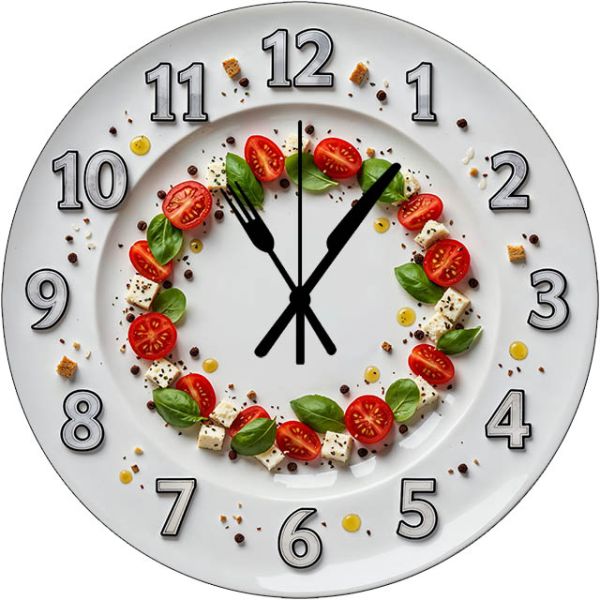Настенные часы Салат Капрезе c-359