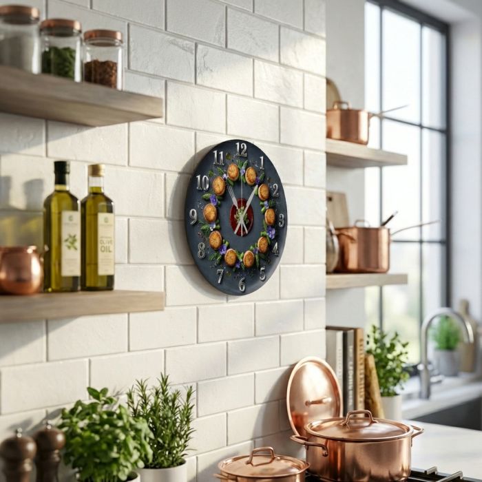 Настенные часы Жареные гребешки с соусом c-362