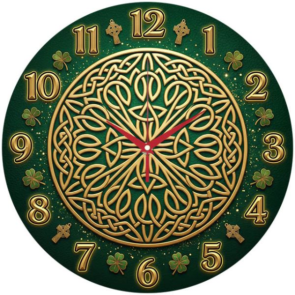 Настенные часы Золотой узел удачи c-368