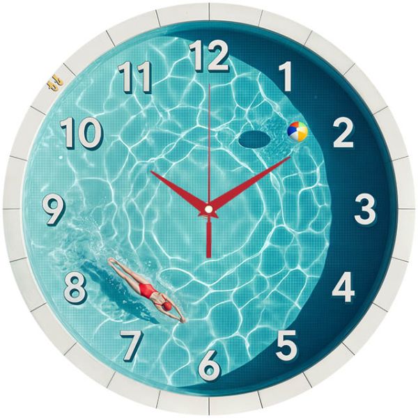 Настенные часы Отдых в бассейне c-369