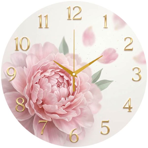 Настенные часы Цветущая пиония c-375