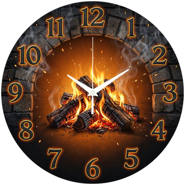 Настенные часы Камин c-381