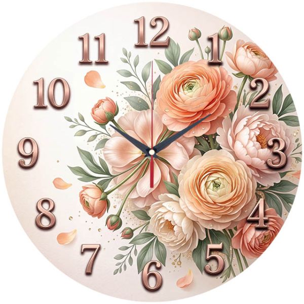Настенные часы Букет ранункулюсов c-382